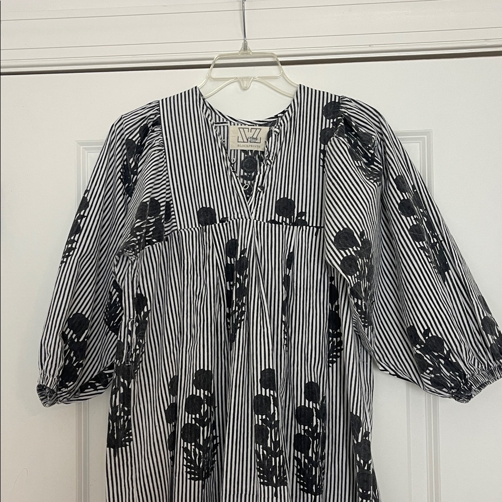 SZ Blockprints Aaron Dress Floral Boho NO BELT XS - Picture 6 of 10